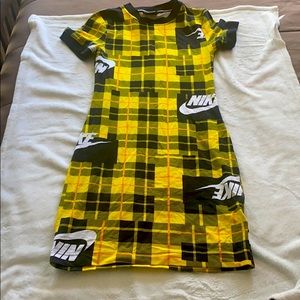 womens yellow nike dress